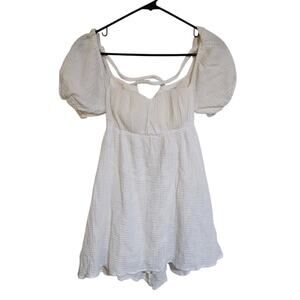 Princess Polly LET'S DANCE MINI DRESS In WHITE Size US 2